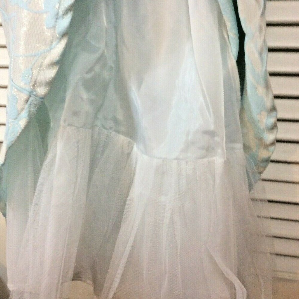 Girls blue dress  party rhinestone waist size 8 - Picture 14 of 14